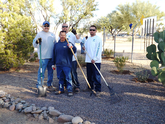 Sergio and Crew at the Arizona Builders' Alliance Volunteer Day 2012