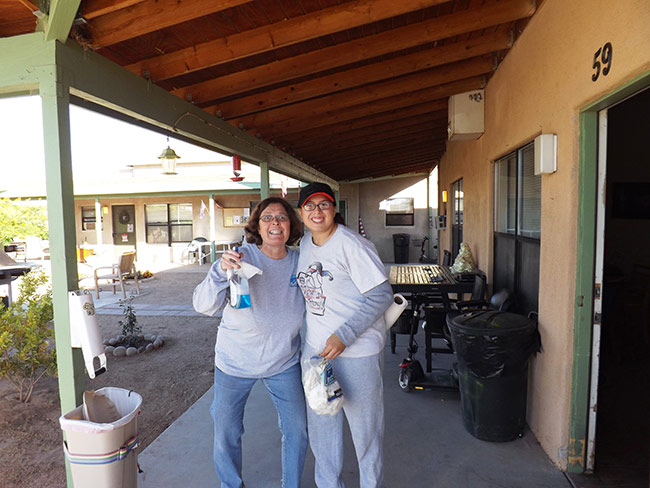 Kari and Haley at the Arizona Builders' Alliance Volunteer Day 2012