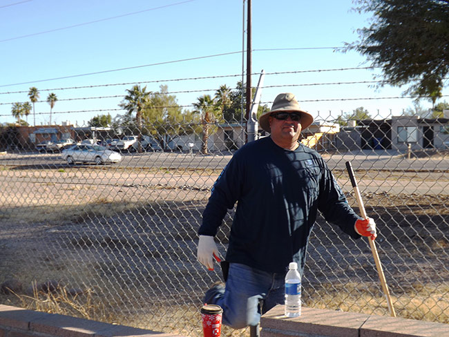 Ron at the Arizona Builders' Alliance Volunteer Day 2012