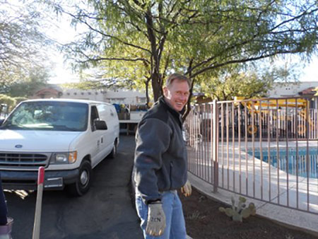 Nelson Brown, owner of J.B. Steel, at the 2013 Arizona Builders' Alliance Volunteer Day